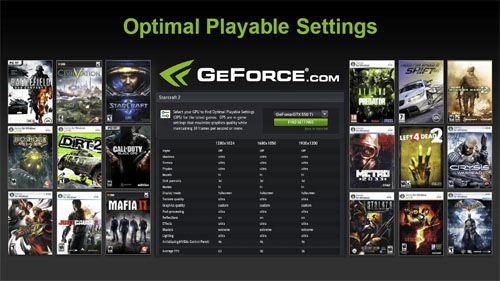 GeForce.com's Optimal Settings Tool