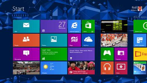ASUS S56C - Windows 8 Start Screen