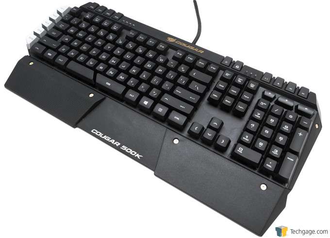 COUGAR 500K Gaming Keyboard - Press Shot