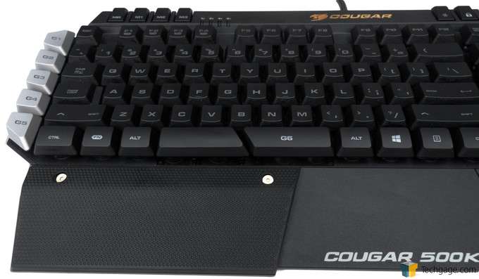 COUGAR 500K Gaming Keyboard - Front Layout