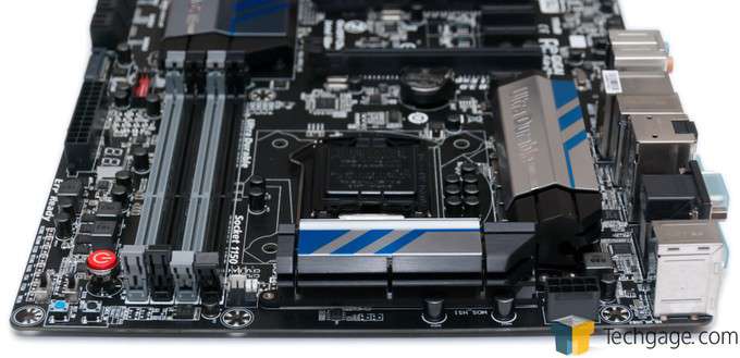 GIGABYTE Z87X-UD3H - Board Top