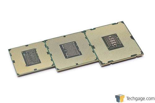 Intel Core i7-2600K, i7-3960X and i7-990X