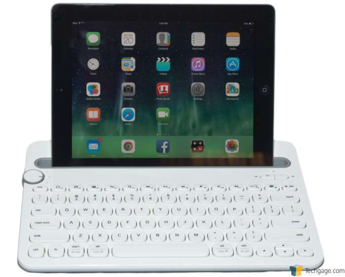 Logitech K480 Bluetooth Keyboard - Tablet Docked
