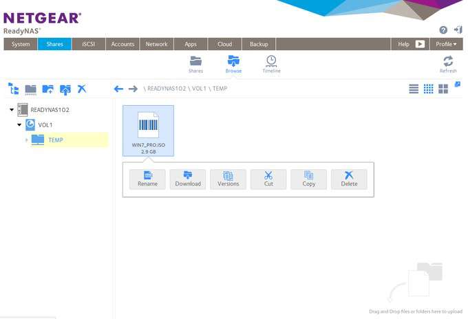 NETGEAR ReadyNAS 102 - Software, Modifying Share Files