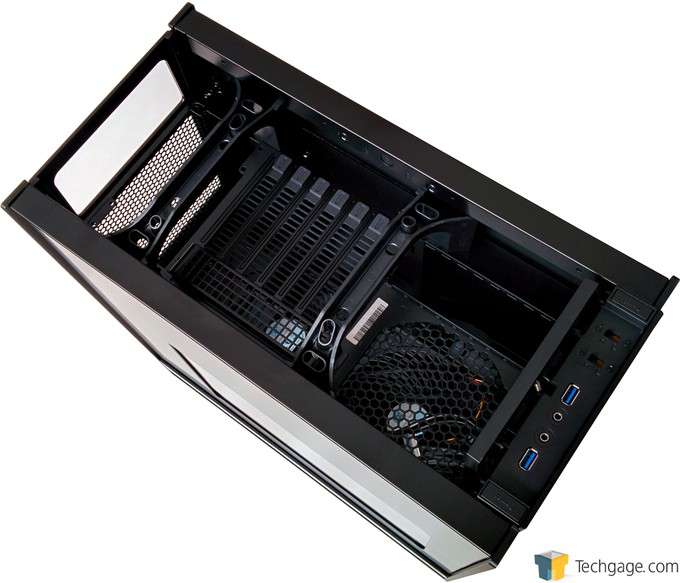 SilverStone Fortress FT05 Mid-Tower Chassis - Top Panel Removed