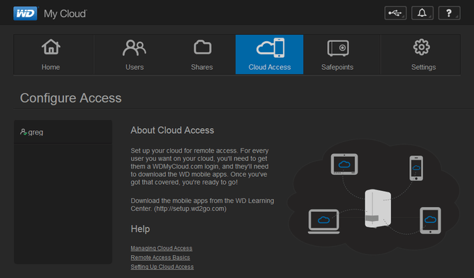 WD My Cloud - Configuring Access