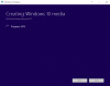 Windows 10 Media Creation Tool - Wait For Flash Drive To Finish Installation