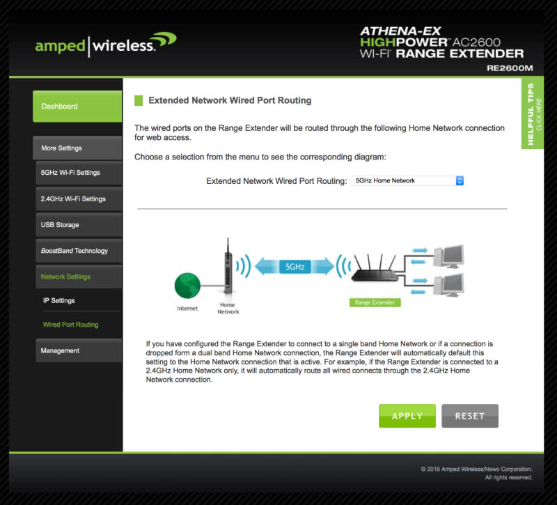 Techgage Amped Wireless ATHENA-EX Range Extender Review LAN Port Forwarding