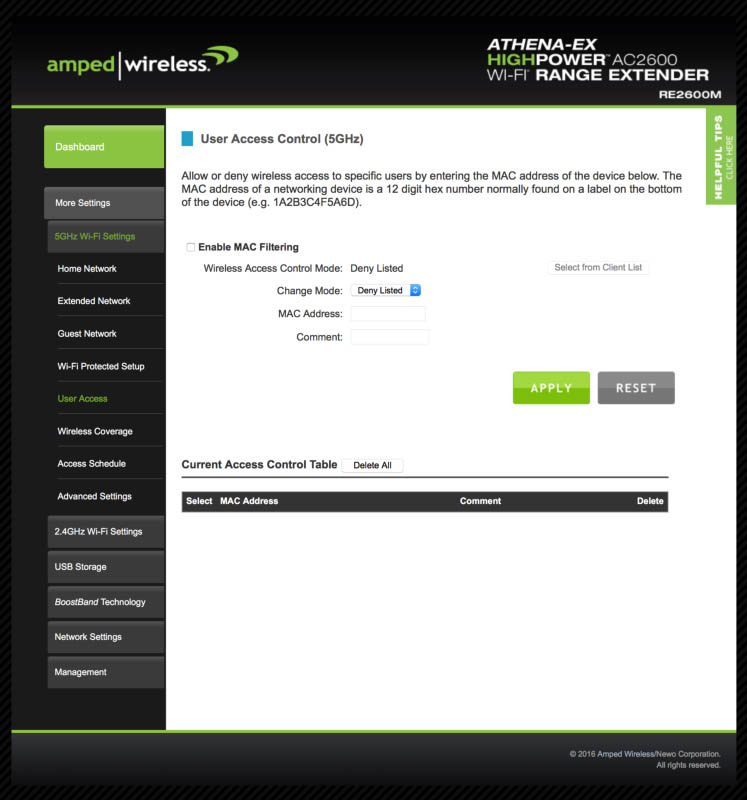 Techgage Amped Wireless ATHENA-EX Range Extender Review UAC Config