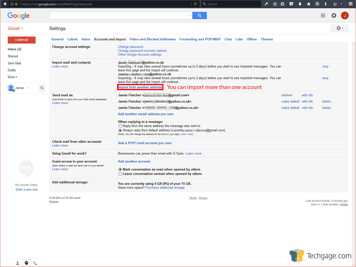 change google account email address