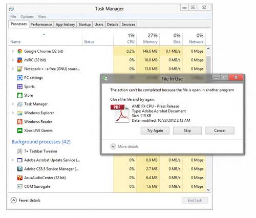 Windows 8 - Can't Delete File