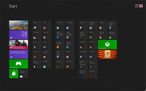 Windows 8 - Rob's Start Screen