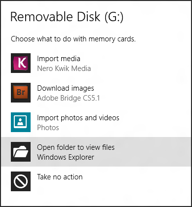 Windows 8 - Removable Media