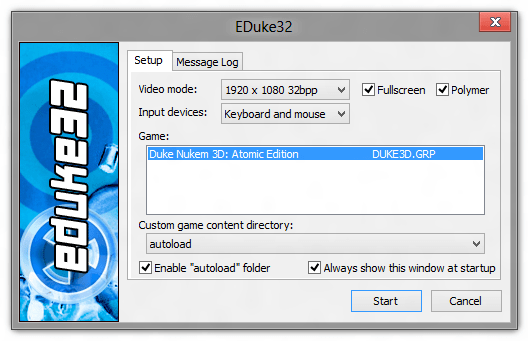 Duke Nukem 3D - High-Res Pack - EDuke32 Configuration