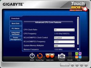 GIGABYTE TouchBIOS