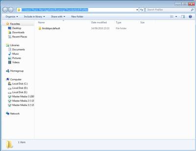 Windows 7 Thunderbird Profile