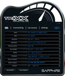Sapphire Trixx AMD Radeon Overclocking Tool