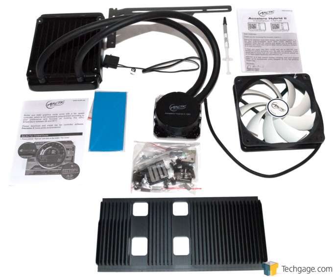 Arctic Accelero Hybrid II GPU Cooler - Package Contents