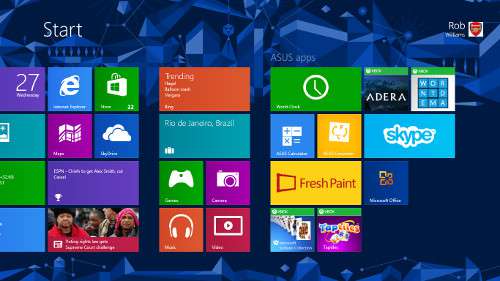 ASUS S56C - Windows 8 Start Screen