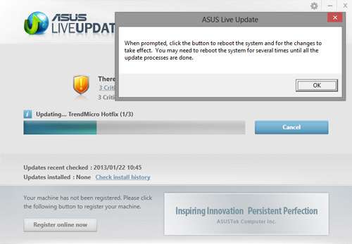 ASUS X202E - ASUS Live Update