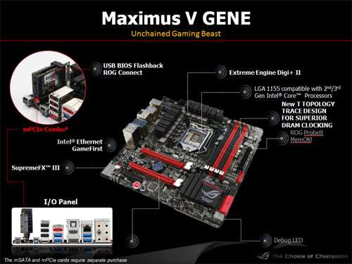 ASUS Republic of Gamers Maximus V GENE