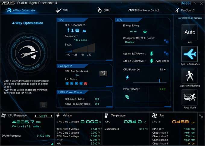 ASUS Z87-EXPERT - AiSuite III Start Screen: Dual Intelligent Processors 4