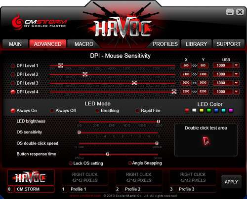 CM Storm Havoc Gaming Mouse