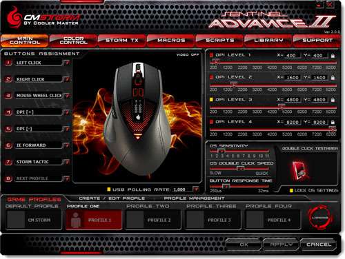 CM Storm Sentinel Advance II Gaming Mouse Software