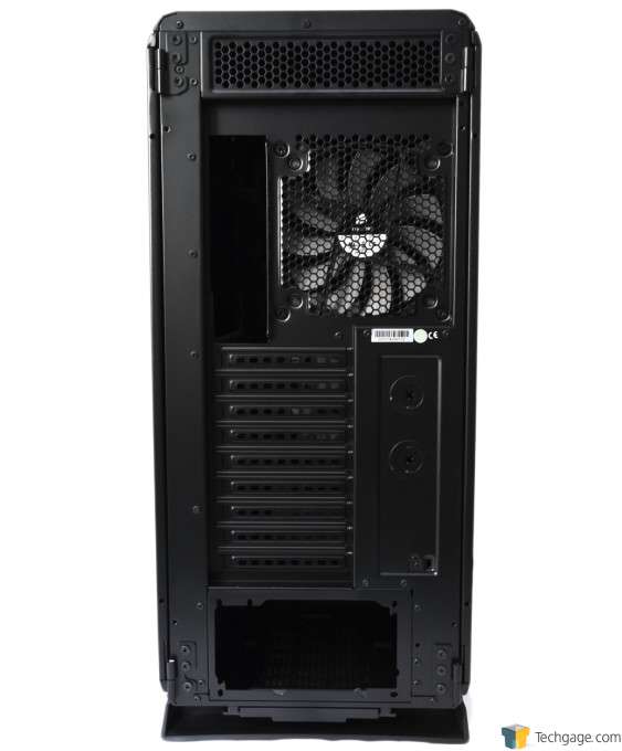 Corsair Graphite 730T Chassis - Rear view