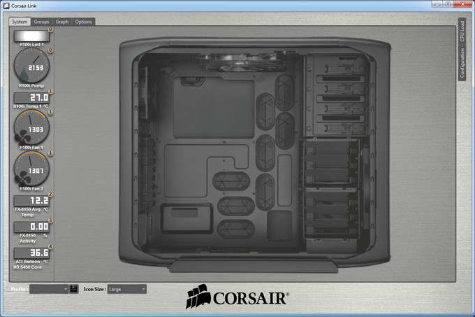 Corsair H100i Liquid CPU Cooler - Software Overview