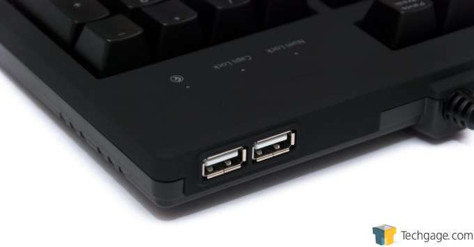 Func KB-460 Gaming Mechanical Keyboard - Back USB Ports