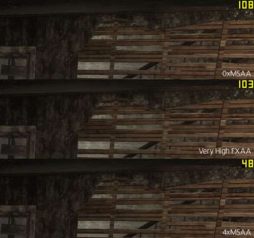 Max Payne 3 Anti-Aliasing Comparison