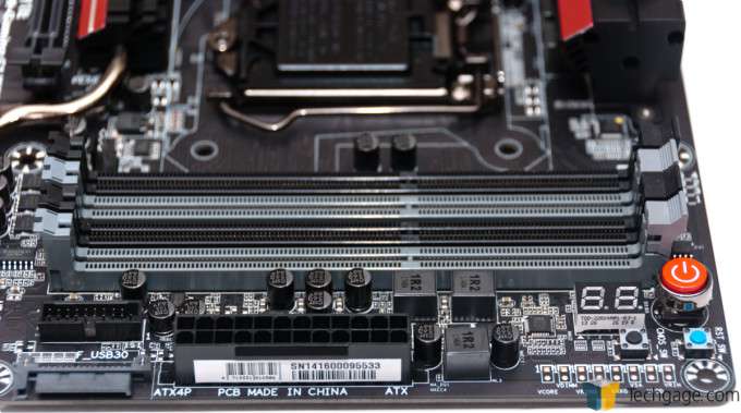 GIGABYTE Z97X-Gaming G1 WIFI-BK - DIMM Slots and Onboard Buttons