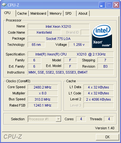 Intel Xeon X3210 2.13GHz Quad-Core B3-Revision – Techgage