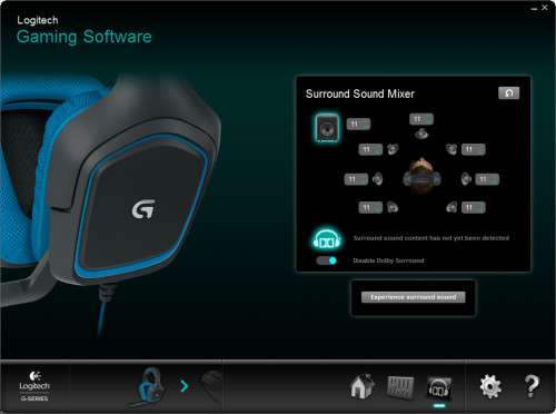 Logitech G430 Gaming Headset - Software