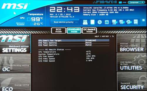 MSI Z77A-GD55 Motherboard EFI