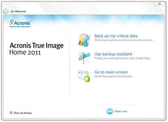 Acronis True Image Home 2011