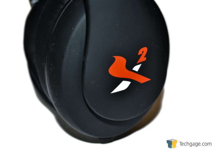 X2 Aurel Noise Cancelling Headphones - Close-up of Earcup