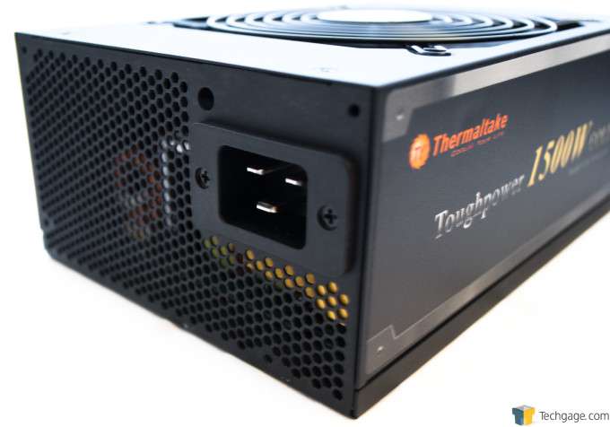 Thermaltake Toughpower 1500W Gold Power Supply - Rear of PSU