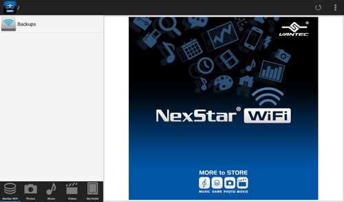 Vantec NexStar WiFi Hard Drive Dock - Android App