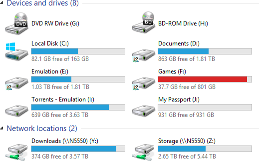 WD My Passport Ultra 1TB - Storage Space Under Windows