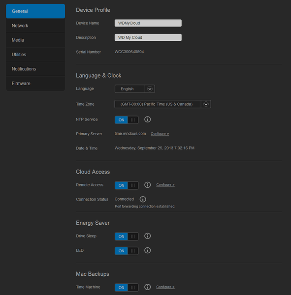 WD My Cloud - Configuration