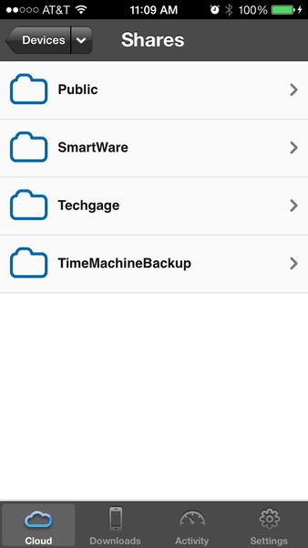 WD My Cloud - Mobile App Shares