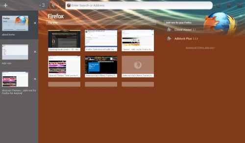 Mozilla Firefox 19 Android Theme