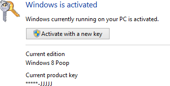 Windows 8 is Activated