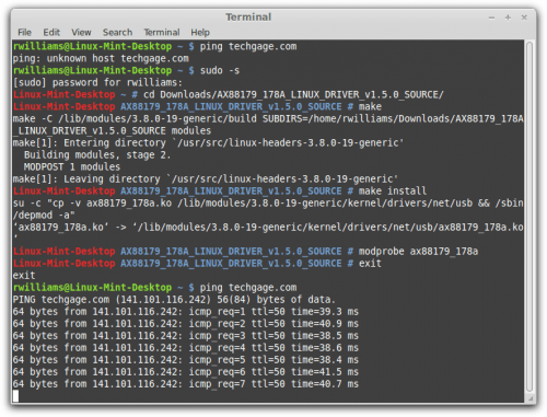 Diamond UE3000 ASIX AX88179 Linux Driver