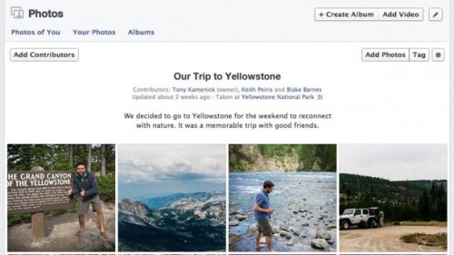 Facebook Shared Albums