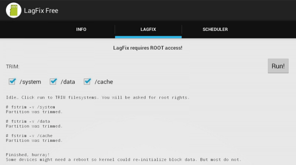 LagFix TRIM for Android