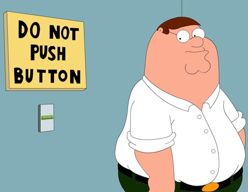 Peter Griffin Do Not Push Button