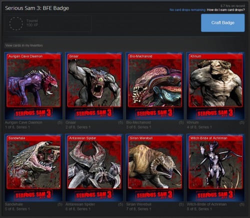 Serious Sam 3 Steam Trading Cards